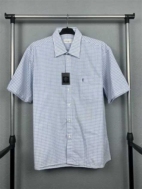 men's yves saint laurent shirt|ysl men's short sleeve shirt.